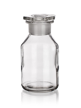 Butelka szklana ze szlifem z szeroką szyją Simax