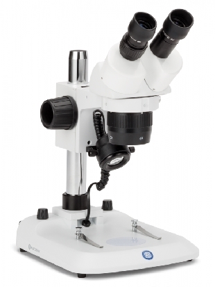 Mikroskop stereoskopowy StereoBlue dwuokularowy, zoom 0.7-4.5x, statyw kolumnowy