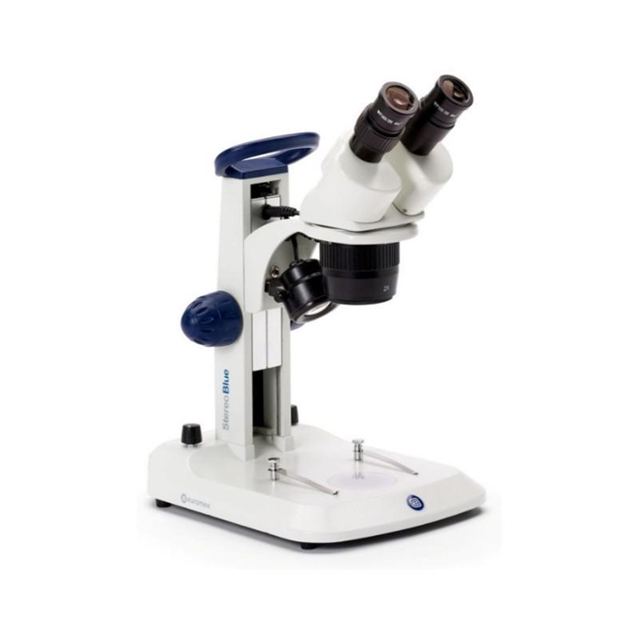 Mikroskop stereoskopowy StereoBlue dwuokularowy, 2x/4x, statyw zębatkowy z uchwytem