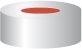 Kapsel aluminiowy N 20 srebrny z septą czerwony butyl/szary PTFE